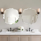 Miroir mural irrégulier sans cadre biseauté