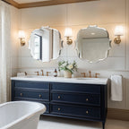 Miroir mural irrégulier sans cadre biseauté